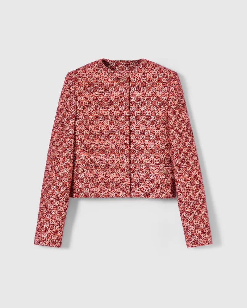 Gucci Jacke aus GG Tweed, Größe Orange