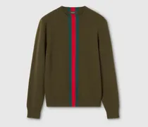 Pullover aus Wollstrick Mit Web-Intarsie, Größe