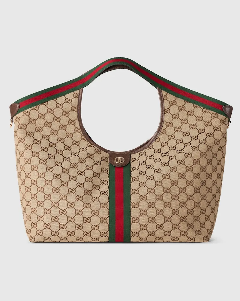 Gucci Großer Giglio Shopper Beige