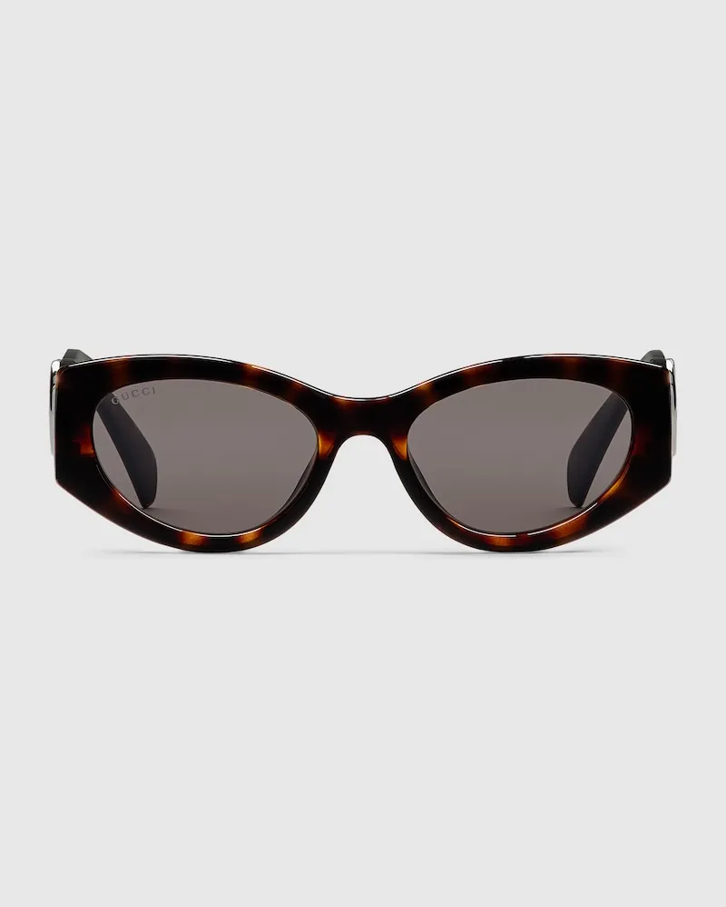 Gucci Sonnenbrille In Katzenaugenform Braun