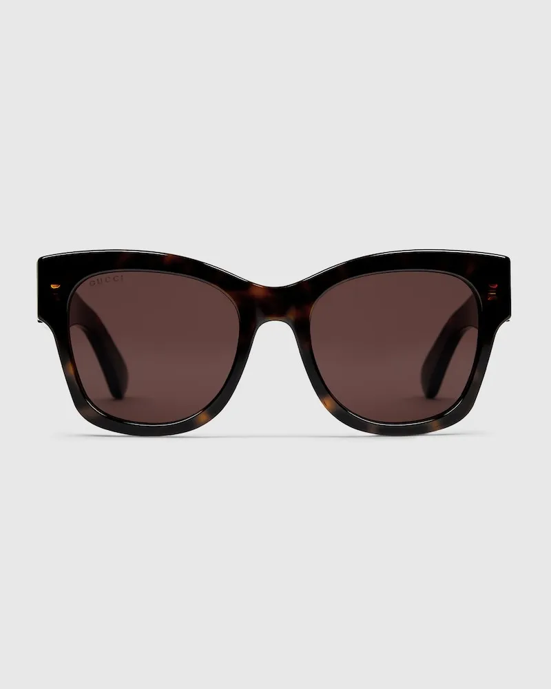 Gucci Sonnenbrille In Schmetterlingsform Braun