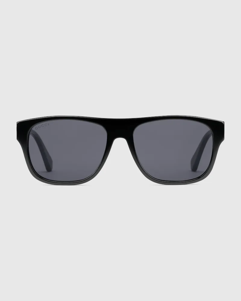 Gucci Sonnenbrille Mit Rechteckigem Rahmen Schwarz