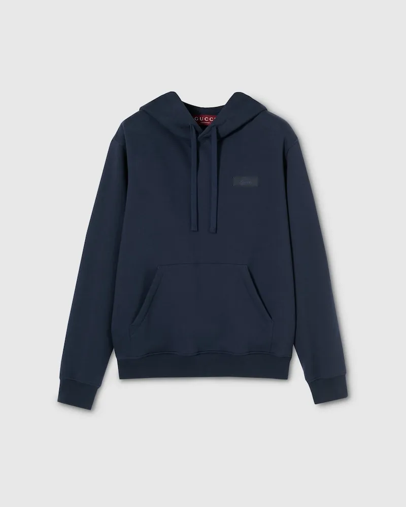 Gucci Sweatshirt aus Baumwolljersey Mit Etikett, Größe Blau