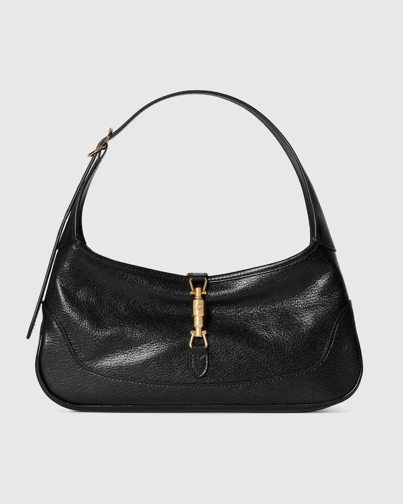 Gucci Kleine Jackie Slim Schultertasche Schwarz