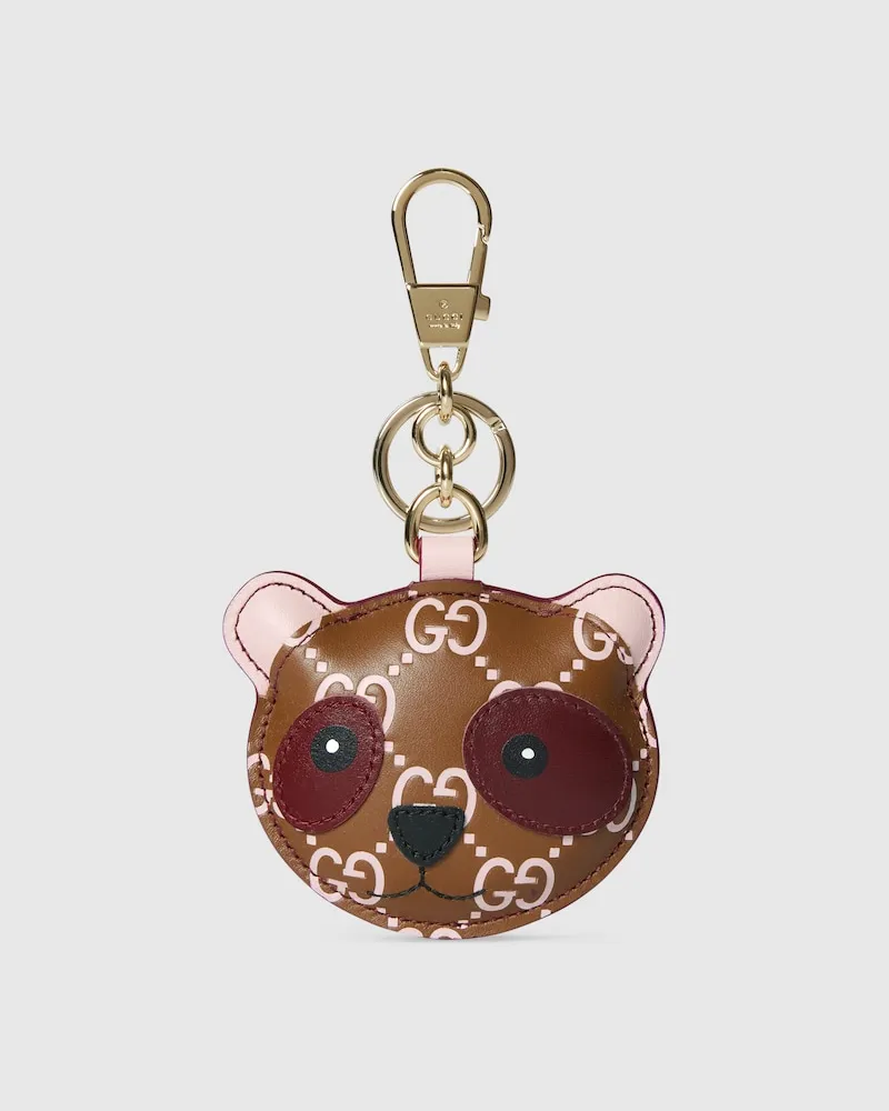 Gucci Taschenanhänger In Pandaform Grau