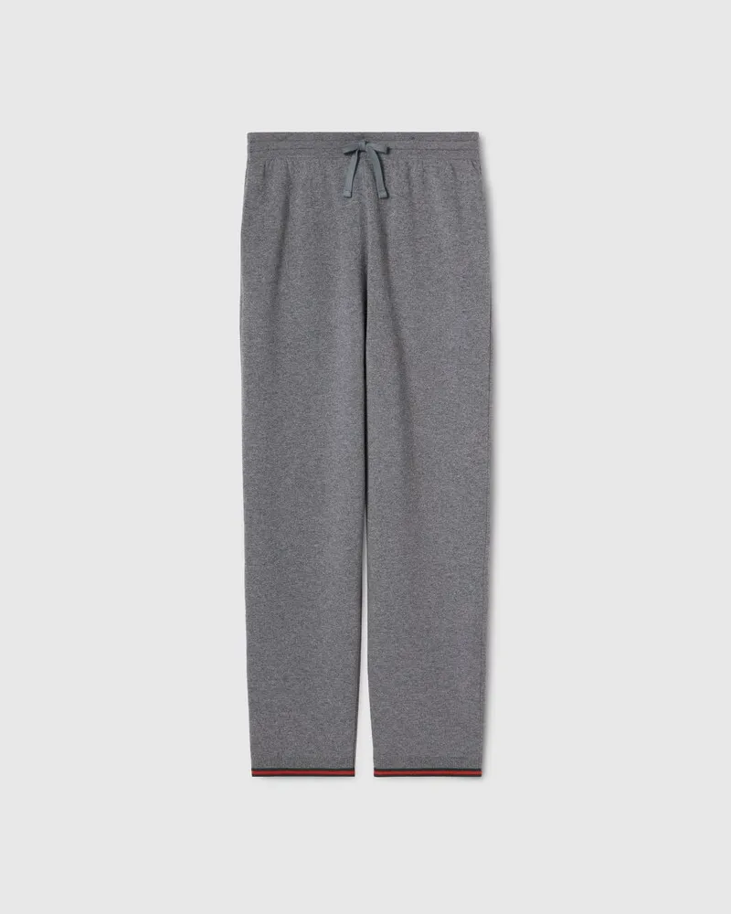Gucci Freizeithose aus Woll-Kaschmirstrick-Doppelgewebe, Größe Grün