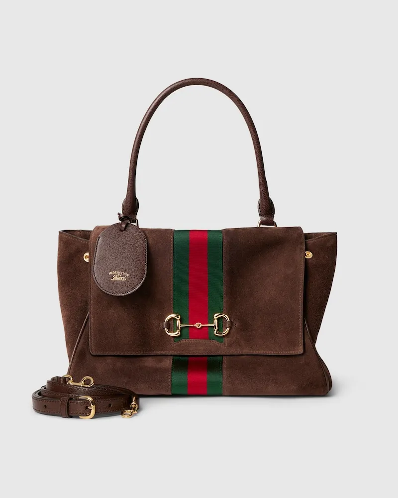 Gucci Mittelgroße Paparazzo Henkeltasche Braun