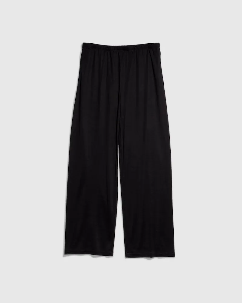 Gucci Sporthose aus Leichtem Seidenjersey, Größe Schwarz