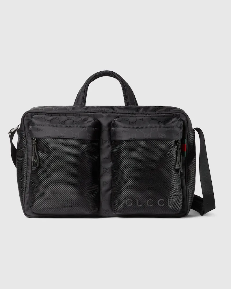 Gucci Große Nexus Umhängetasche Schwarz