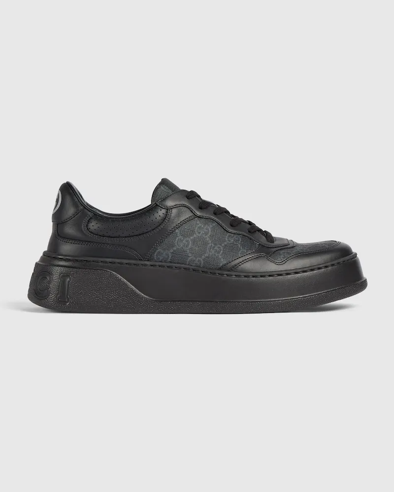 Gucci Klobiger Herrensneaker mit GG Schwarz