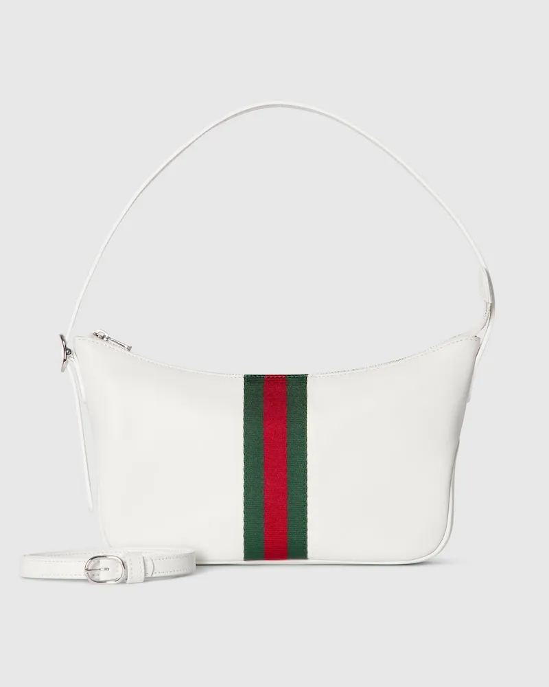 Gucci Kleine Lunetta Umhängetasche Weiß