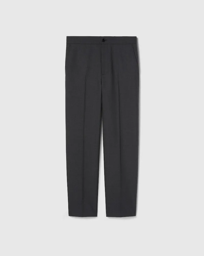 Gucci Hose aus Twill aus Wollmischung Mit Logo, Größe Grau