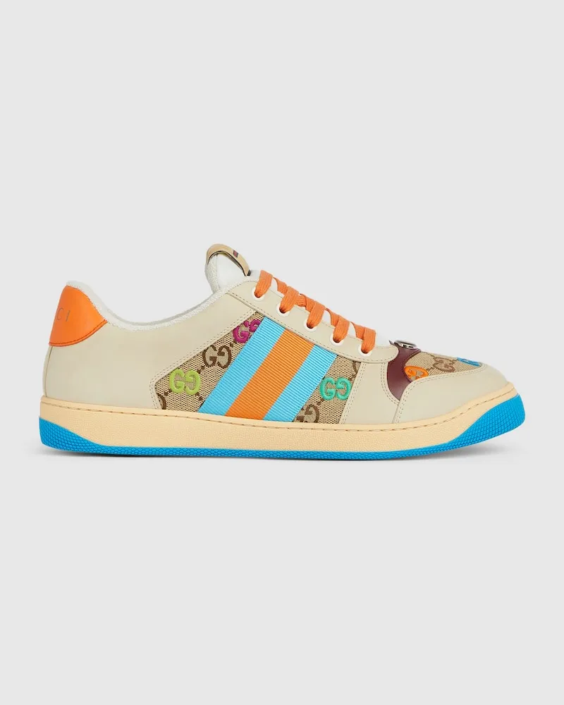 Gucci Screener Herrensneaker, Größe Mehrfarbige
