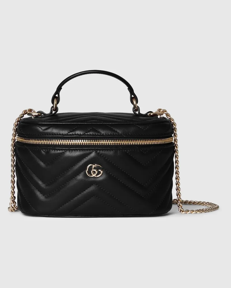 Gucci GG Marmont Mini-Kosmetiktasche Schwarz