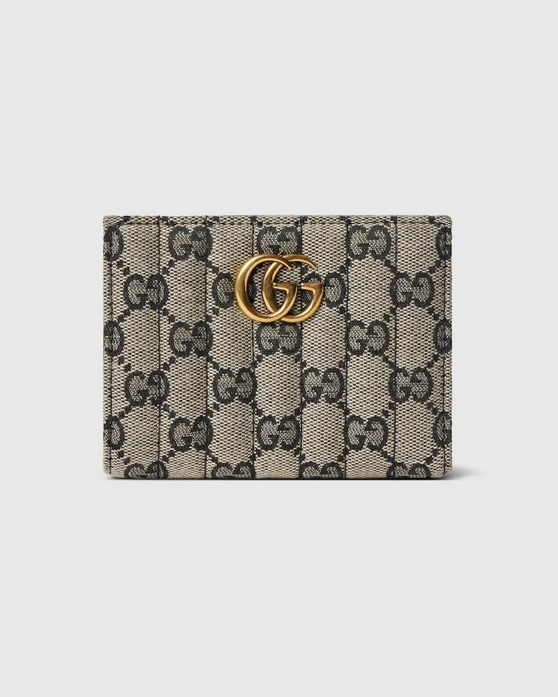 Gucci Jetset GG Marmont Kleine Brieftasche Beige