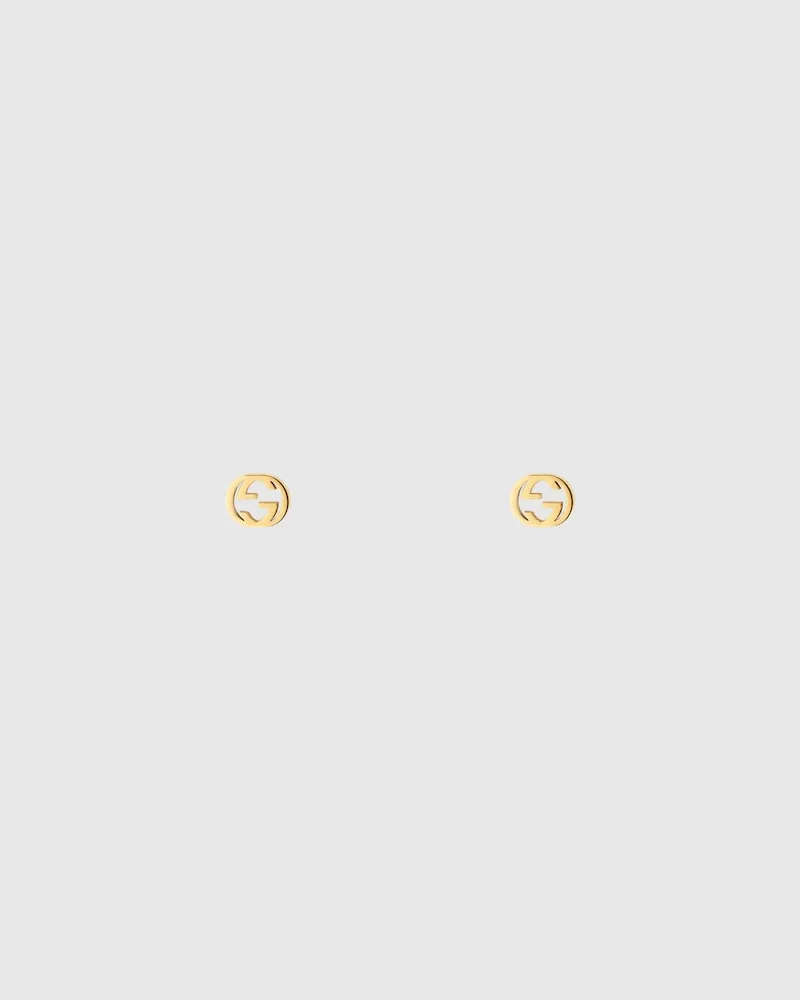 Gucci Interlocking Ohrringe aus 18-karätigem Gold Undefined