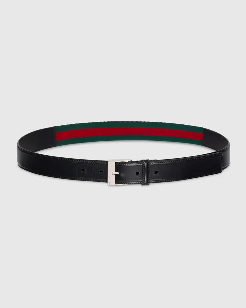Gucci Ceinture Avec Boucle Carrée, Taille 95 Noir
