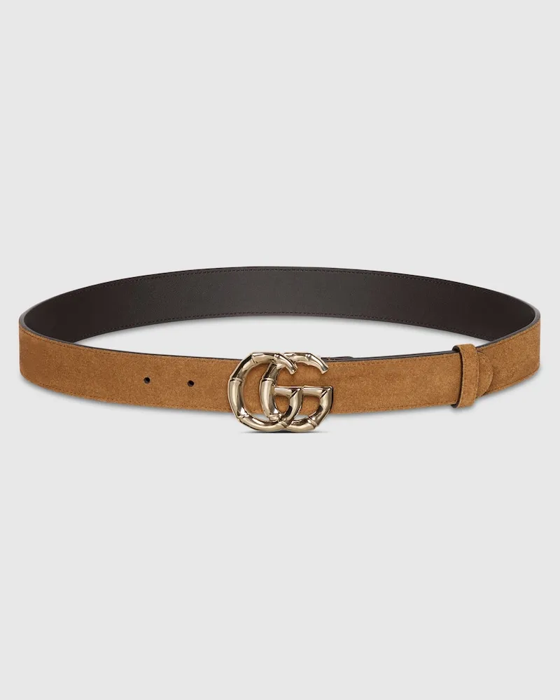 Gucci GG Marmont Gürtel, Größe 95 Braun