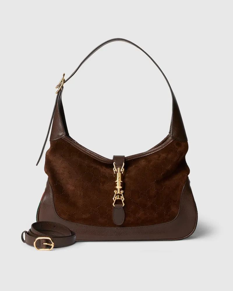 Gucci Mittelgroße Jackie 1961 Schultertasche Braun