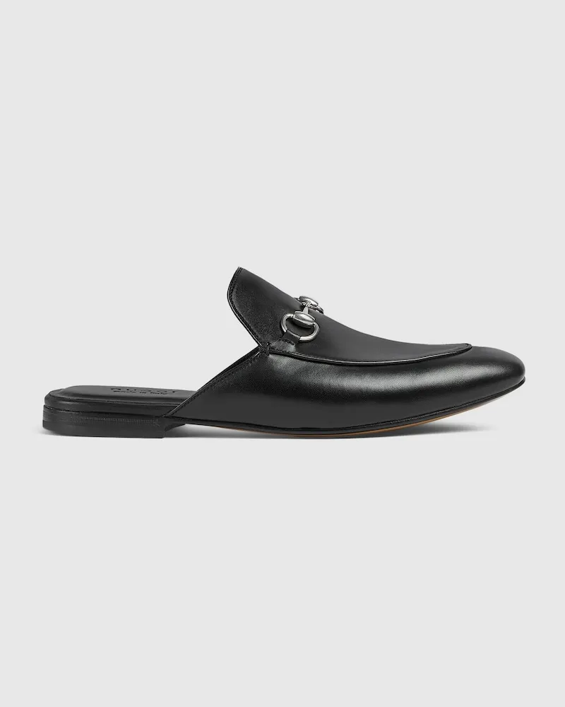 Gucci Herren-Mules Mit Horsebit, Größe Schwarz