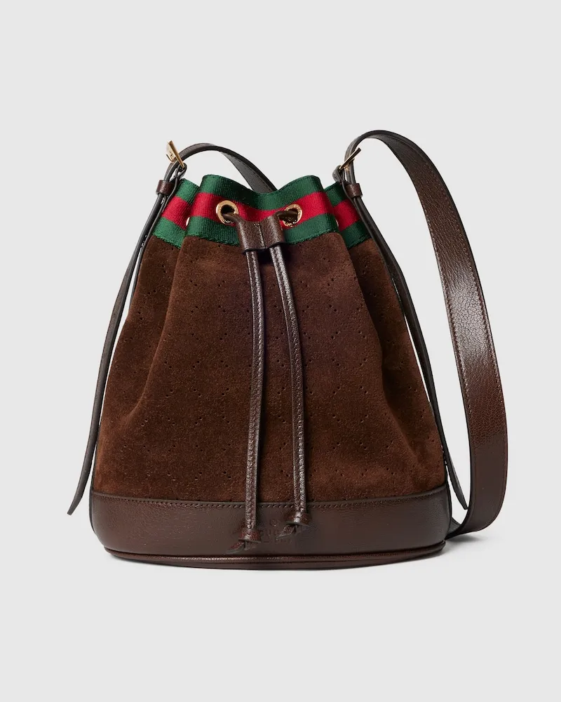 Gucci Kleine Venice Bucket Bag Braun