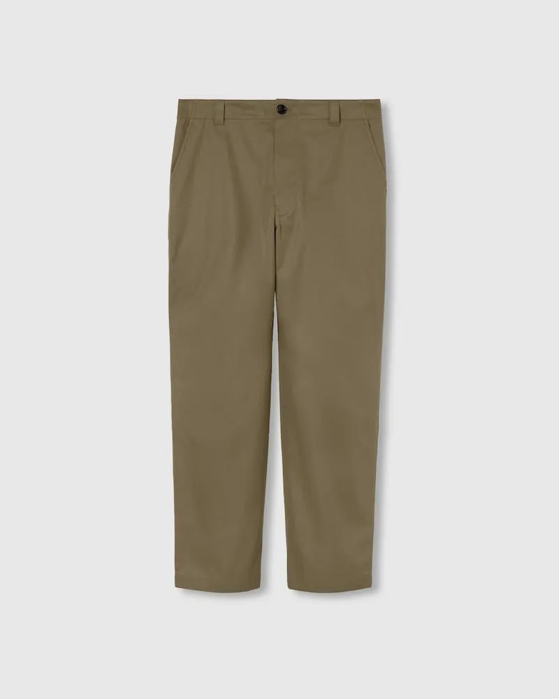 Gucci Hose aus Baumwolltwill Mit Web, Größe Grün