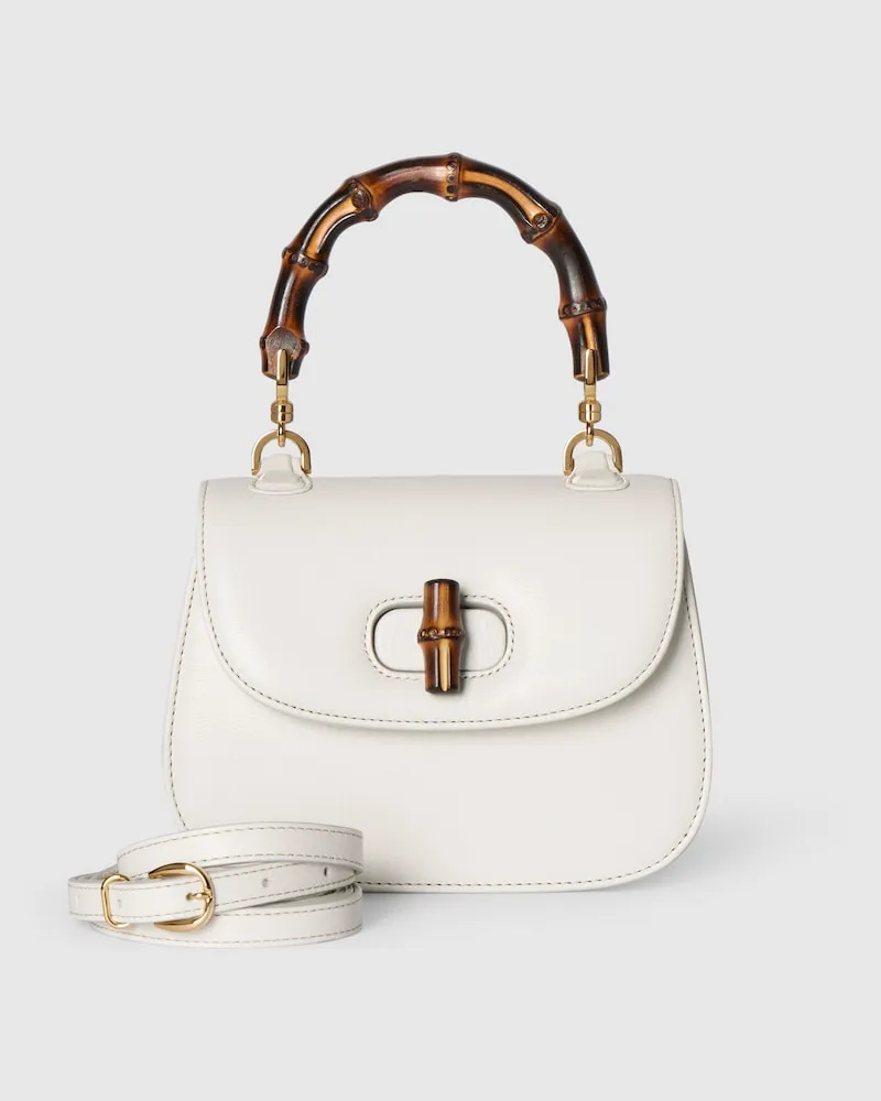 Gucci Bamboo 1947 Mini-Tasche Weiß