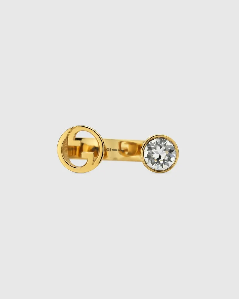 Gucci Blondie Ring Mit Kristall, Größe Undefined