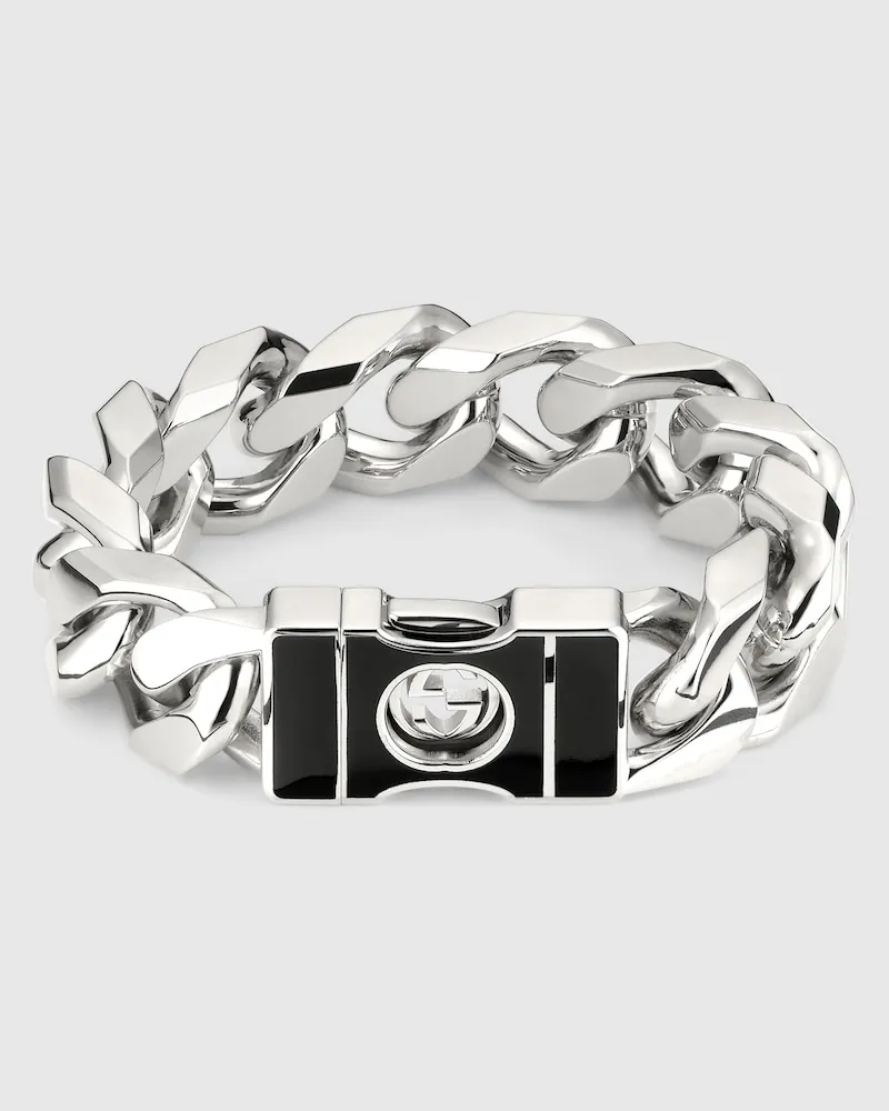 Gucci Interlocking Kettenarmband Mit Schnalle, Größe Undefined
