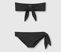 Bikini aus Schillerndem Jersey Mit Stickerei, Größe