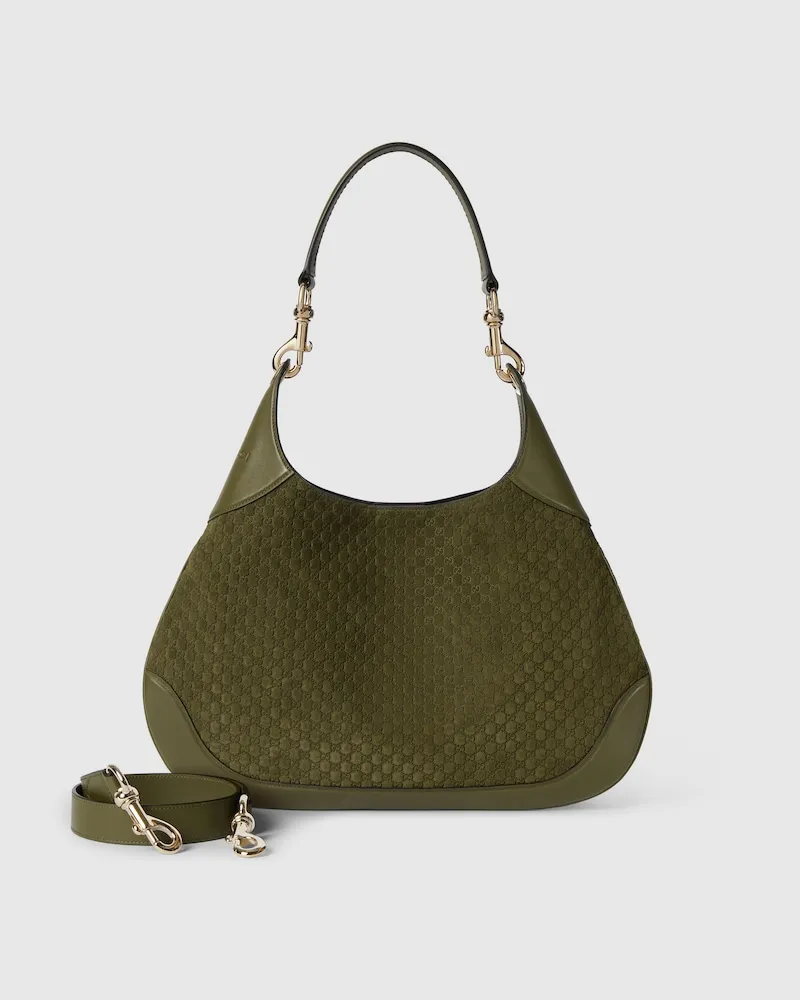 Gucci Große B Schultertasche Grün