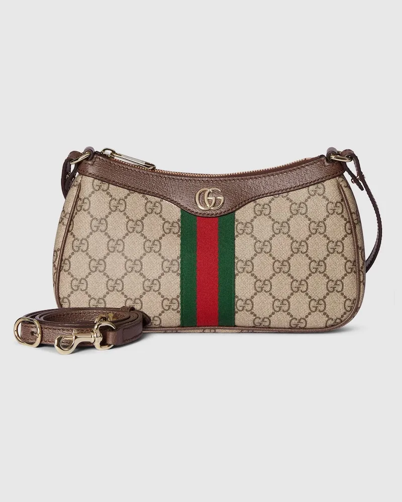 Gucci Kleine Ophidia Schultertasche Beige