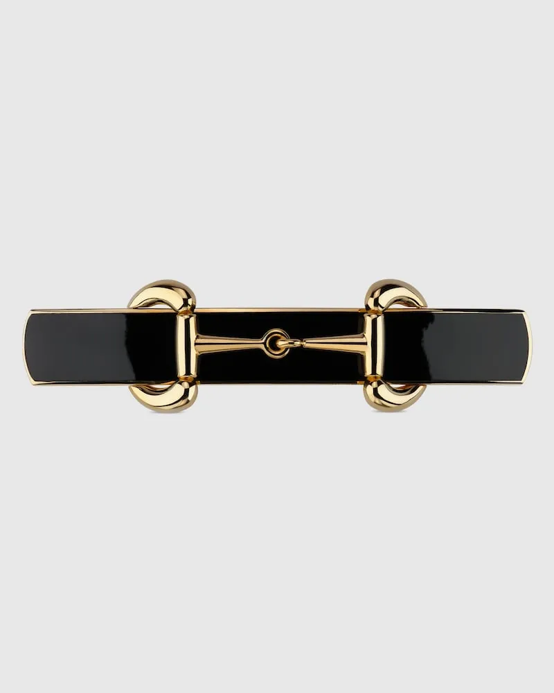 Gucci Haarspange mit Horsebit Und Emaille Undefined