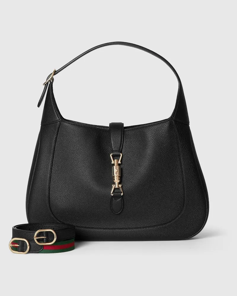 Gucci Große Jackie 1961 Tasche Schwarz