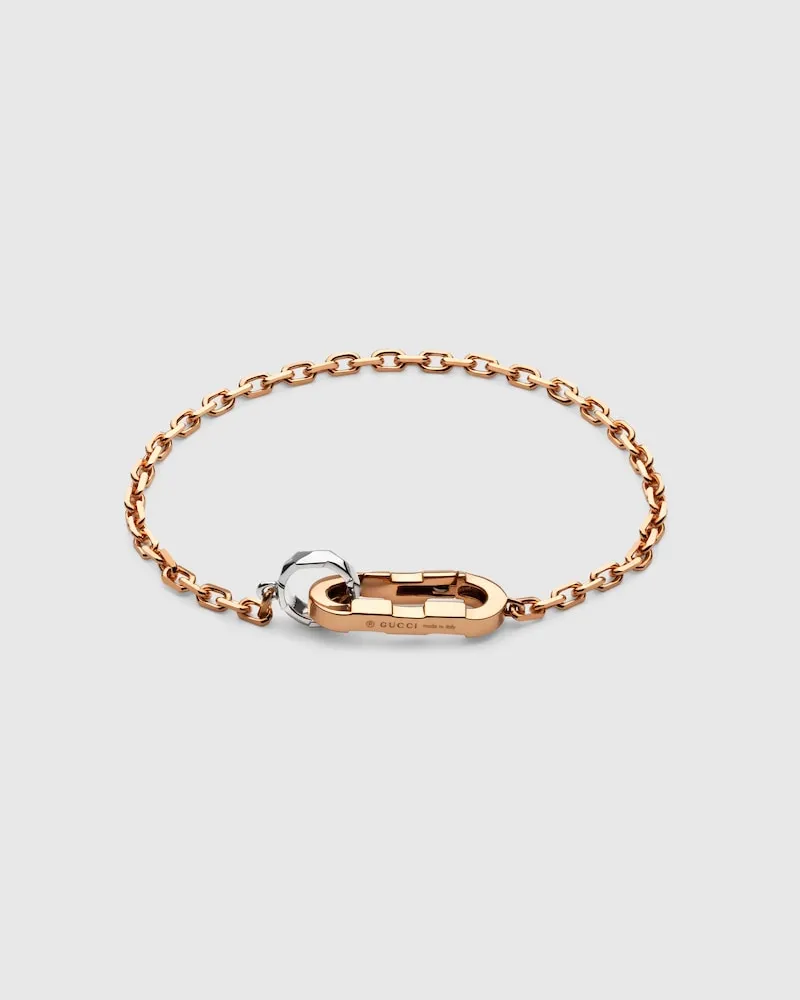 Gucci Link to Love Kettenarmband 18 Karat Roségold
