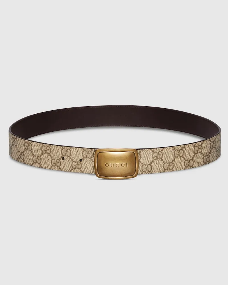 Gucci Gürtel Mit Koppelschnalle Beige