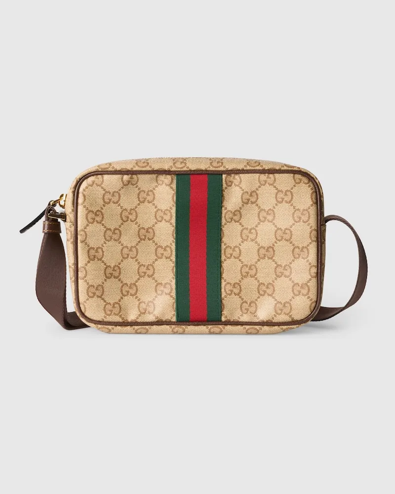 Gucci GG Mini-Tasche mit Web Beige