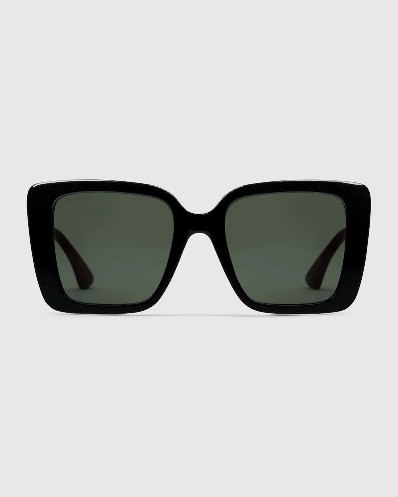 Gucci Sonnenbrille Mit Eckigem Rahmen Schwarz