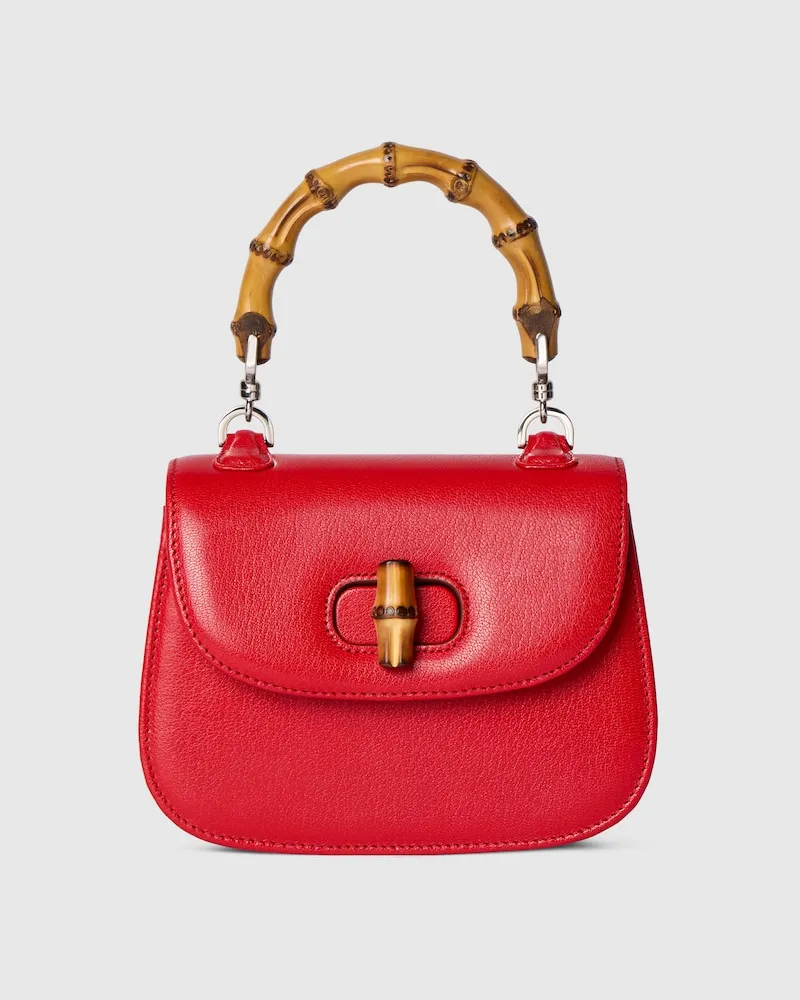 Gucci Bamboo 1947 Mini-Tasche Rot