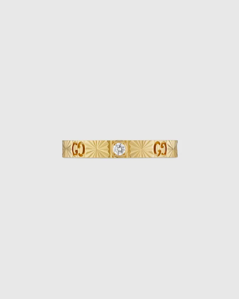Gucci Icon Ring 18 Karat Mit Diamant Und Herz Undefined