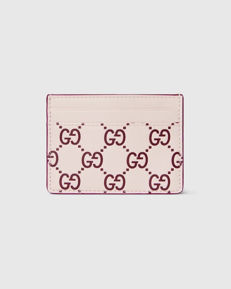 Gucci GG Emblem Kartenetui Pink