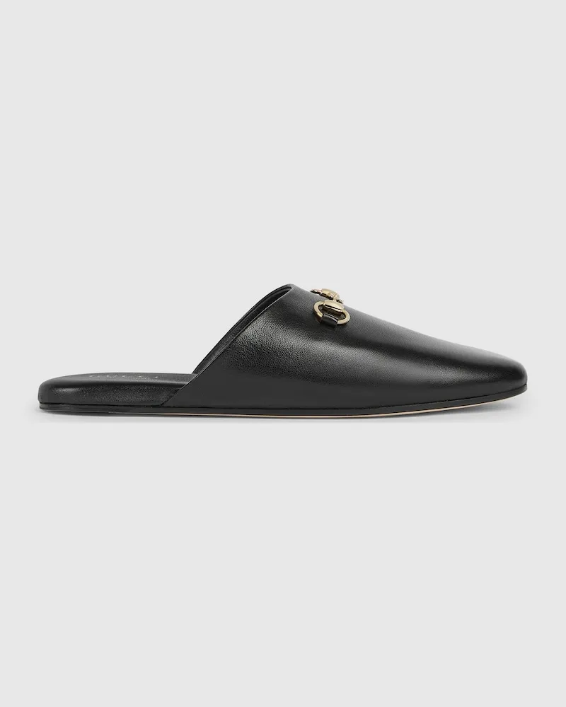 Gucci Damen-Mules Mit Horsebit, Größe Schwarz