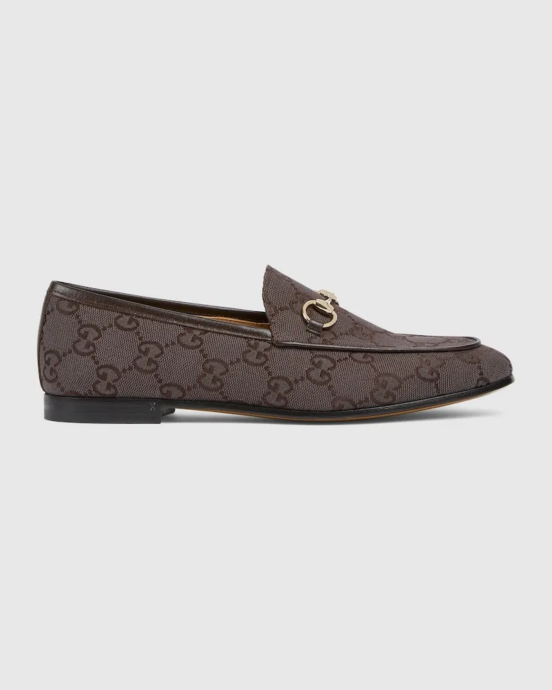 Gucci Jordaan Damenloafer, Größe Braun