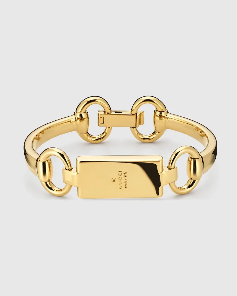 Gucci Horsebit Armspange mit Horsebit-Motiv Goldfarbenes