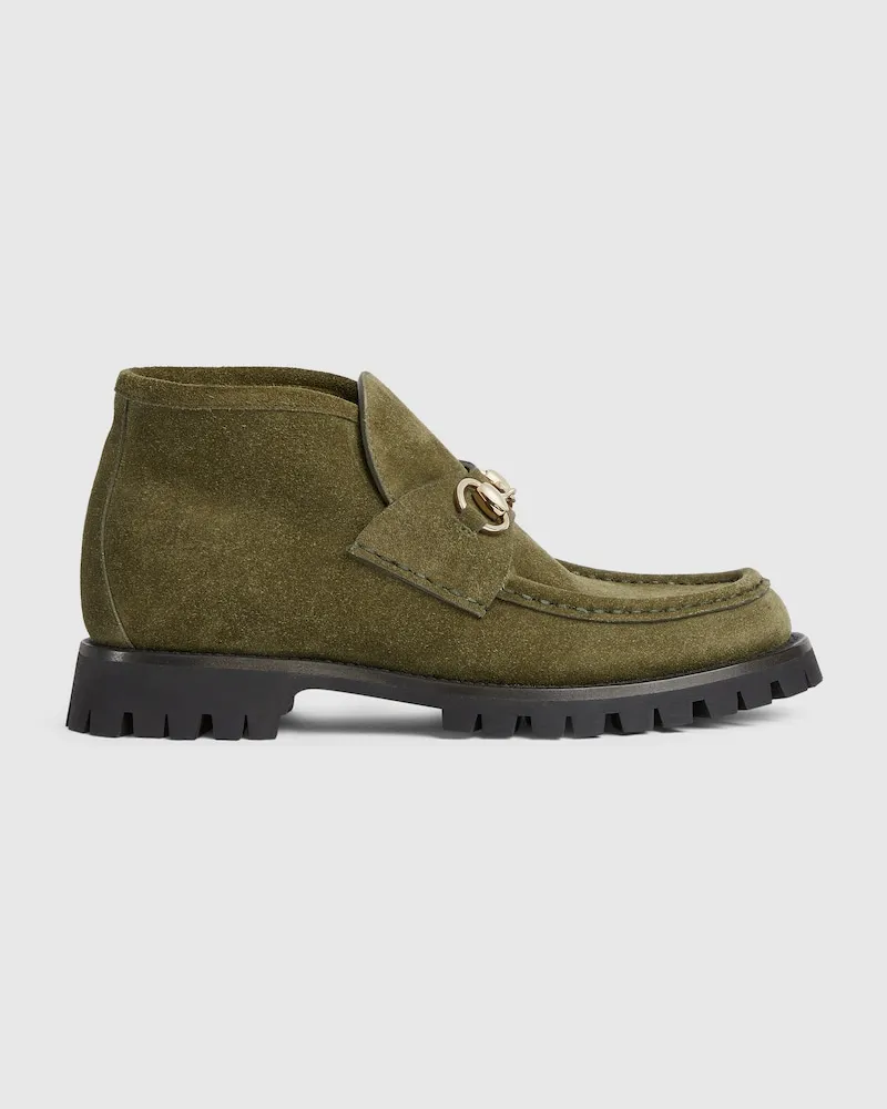 Gucci Bottines Avec Détail Mors Pour Femme, Taille Vert