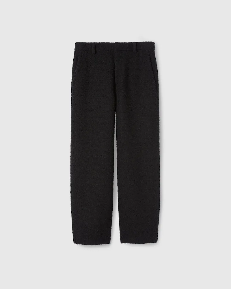 Gucci Hose aus Wollbouclé, Größe Schwarz