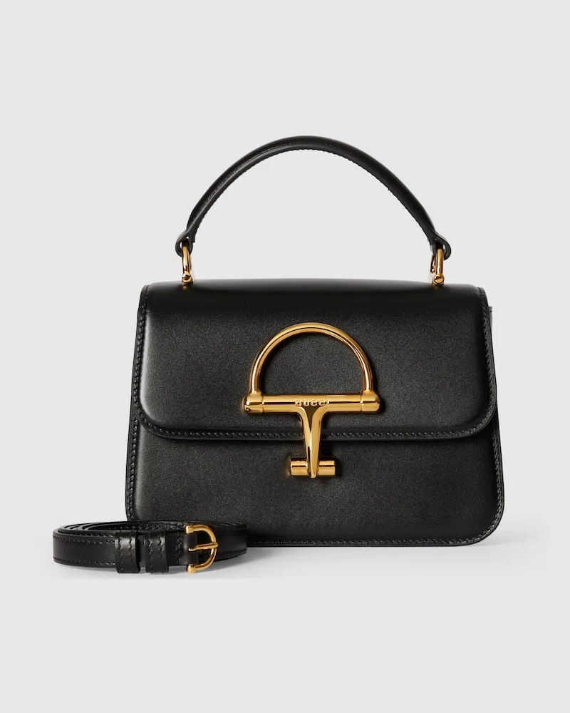 Gucci Kleine Siena Henkeltasche Schwarz