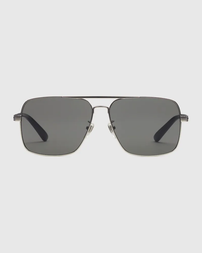 Gucci Sonnenbrille Mit Rahmen Im Navigator-Stil Schwarz