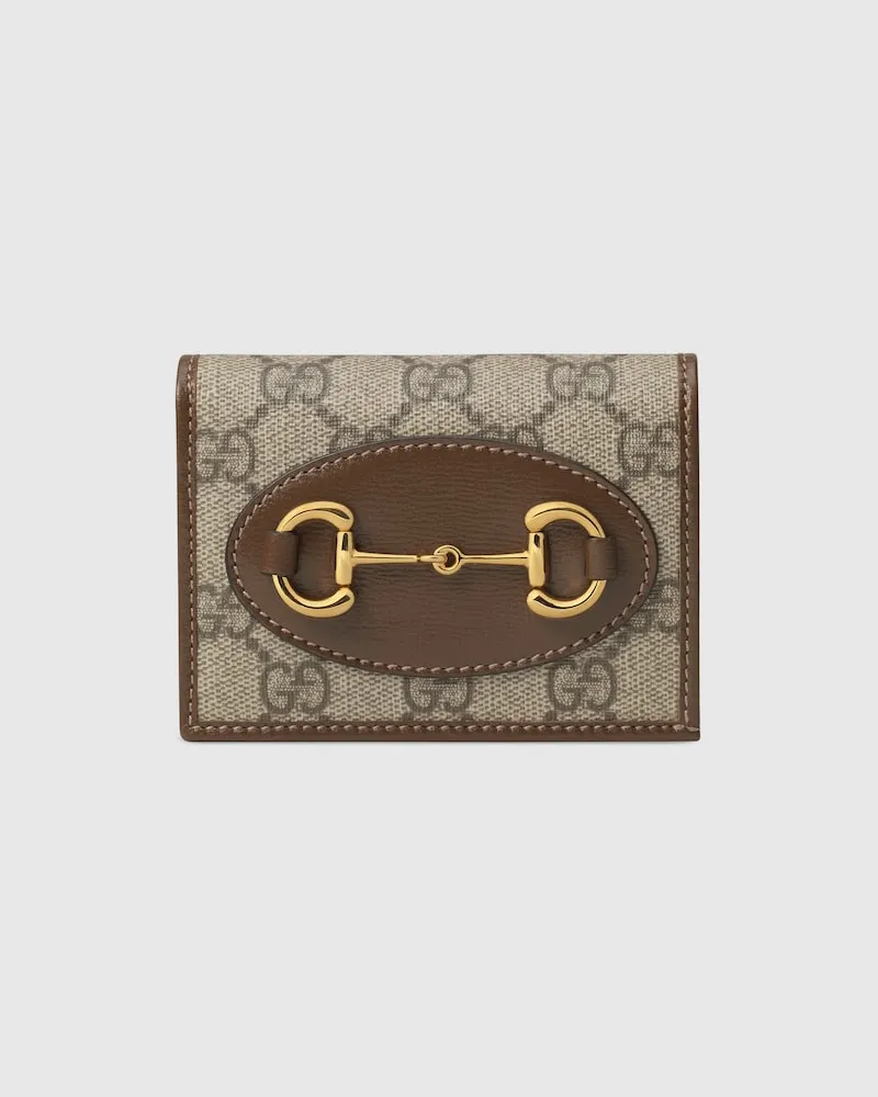 Gucci Kleine Horsebit 1955 Brieftasche Beige
