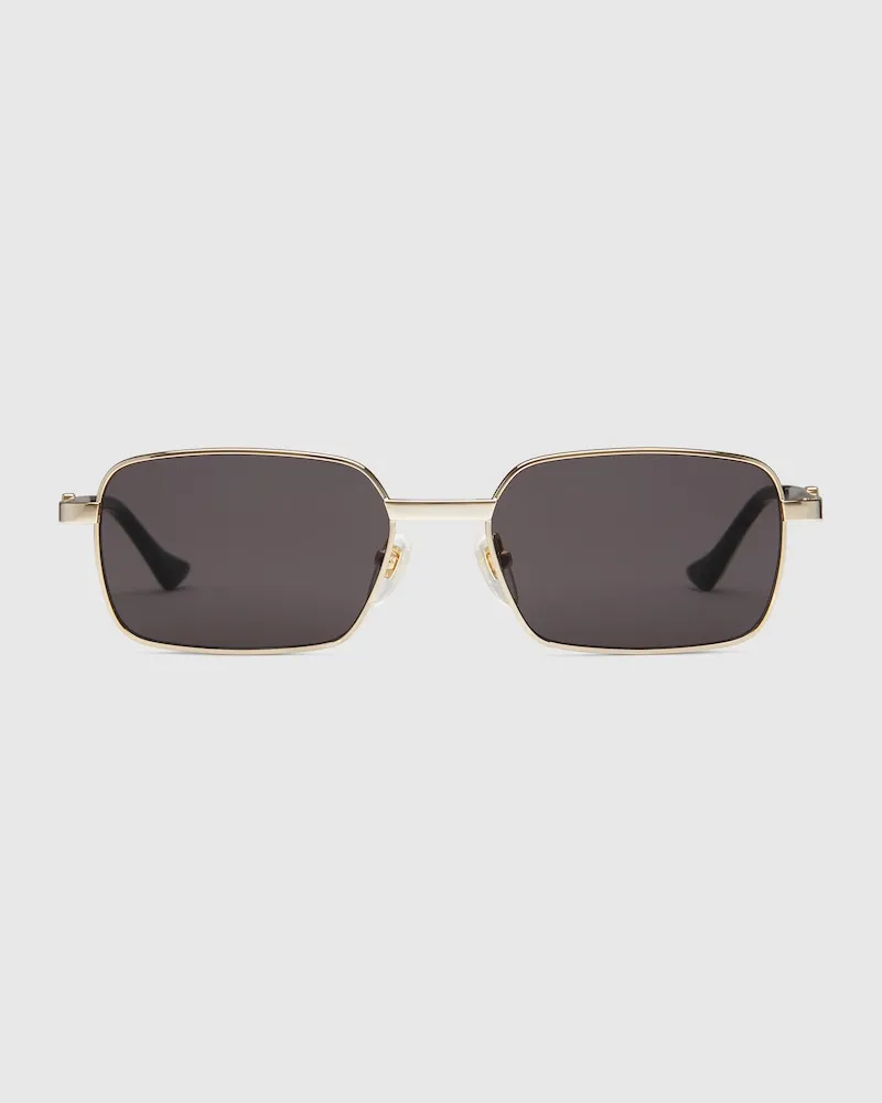 Gucci Sonnenbrille Mit Rechteckigem Rahmen Gold